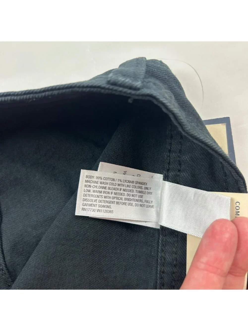 Universal Thread Black Denim High Rise Sailer Wide Leg Jeans 16 New - Picture 4 of 6